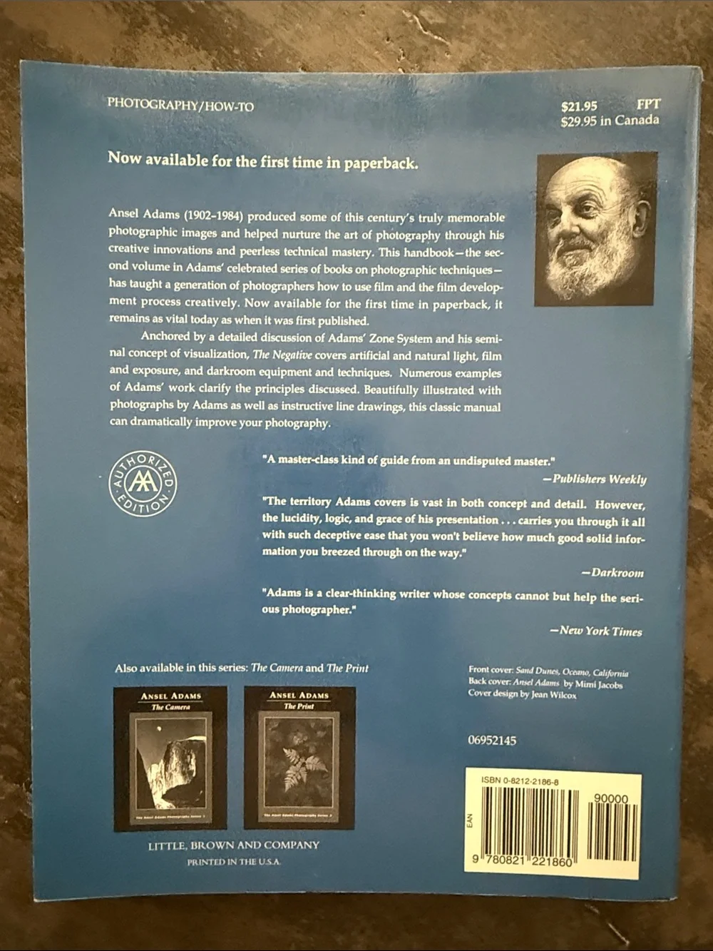 The Ansel Adams Photography Series 1, 2, 3 The Camera, The Negative, The Print